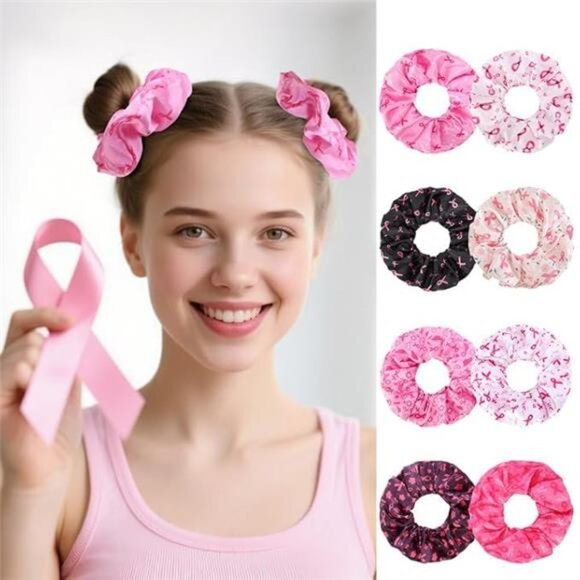 40 Pcs Awareness Scrunchies, 8 Styles main image 3